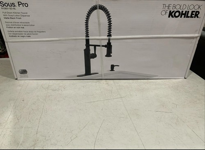#ad Kohler Sous Pro Kitchen Faucet R10651 SD BL Matte Black $156.42