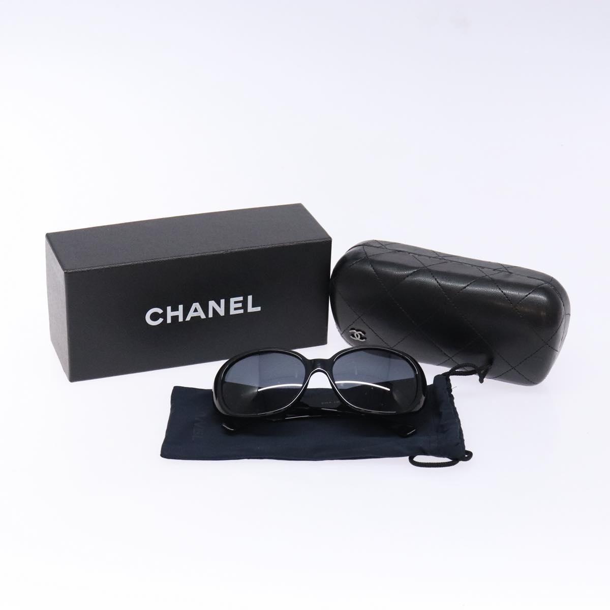 CHANEL Sunglasses Plastic Black CC Auth ac3857 | eBay display picture 1