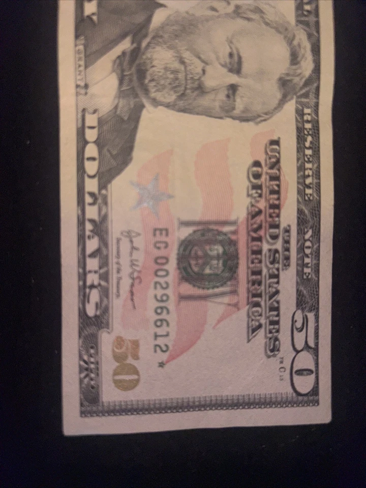 Low 50$ bill star Note great Good Condition - Image 2 of 4