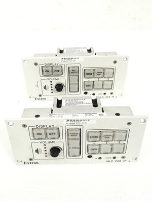 Lot OF 2 Extron MLC 226 IP L White MediaLink Controller RS232 IR Ethernet WORKS