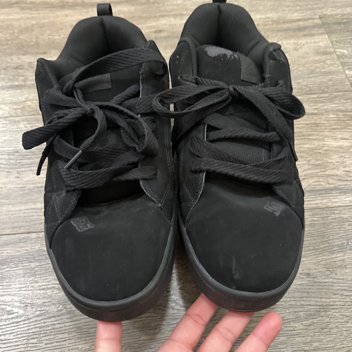 DC Court Graffik SE Skate Shoes Men's Size 16 Black Y2K Chunky Low