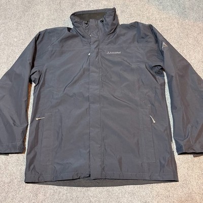 Schoffel Jacket Mens 44 Large Navy Blue Mock Neck Full Zip Waterproof Gore-Tex