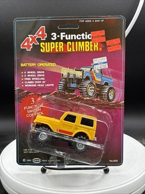 Vintage 1983 SOMA 4x4D Super Climber Off-Road Jeep Battery Operated NEW Rare!