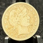 1909-D Barber Quarter 25C Silver Coin