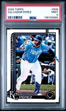2025 TOPPS #508 SALVADOR PEREZ PSA 9