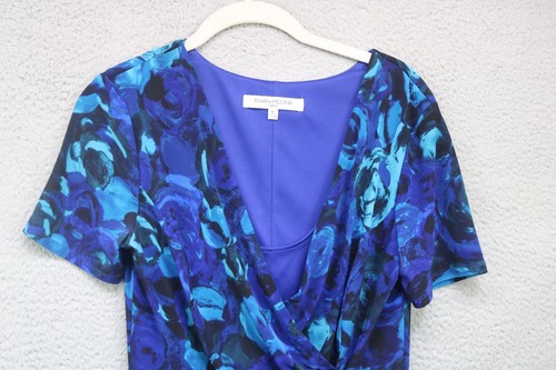 Evan Picone Wrap Floral Ruched Sheath Dress-Size 6-Whimsigoth - Picture 4 of 11
