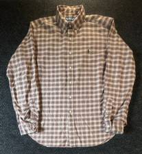 Ralph Lauren Long Sleeve Button Up Men's XL Plaid Shirt 100 Cotton Classic Fit