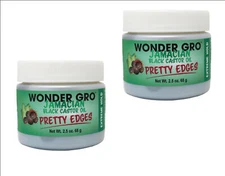 2 Pack of Wonder Gro Jamaican Black Castor Oil Edge Gel 2.4 Ounce