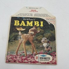 View-Master Disney's Bambi 3 reel packet/booklet B400 -EG4