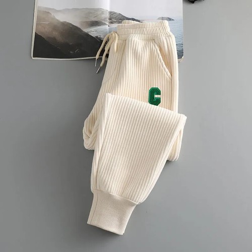 Winter Kid Teenage Girls Loose Corduroy Fleece Trousers Jogger Casual Sport Pant - Picture 19 of 27