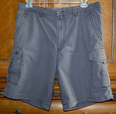 AIGLE Men s Blue Gray Cargo Shorts 6 Pockets size 38, Fishing, Hiking & Camping