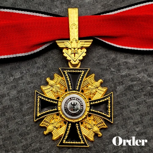 WW1 WW2 German Military Award Medal Order of the Black Eagle PrussianBadge -Neck