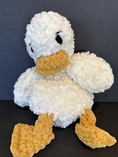 Plush Handmade Duck Snuggler Lovey Baby Shower Gift Duckie Security Blanket