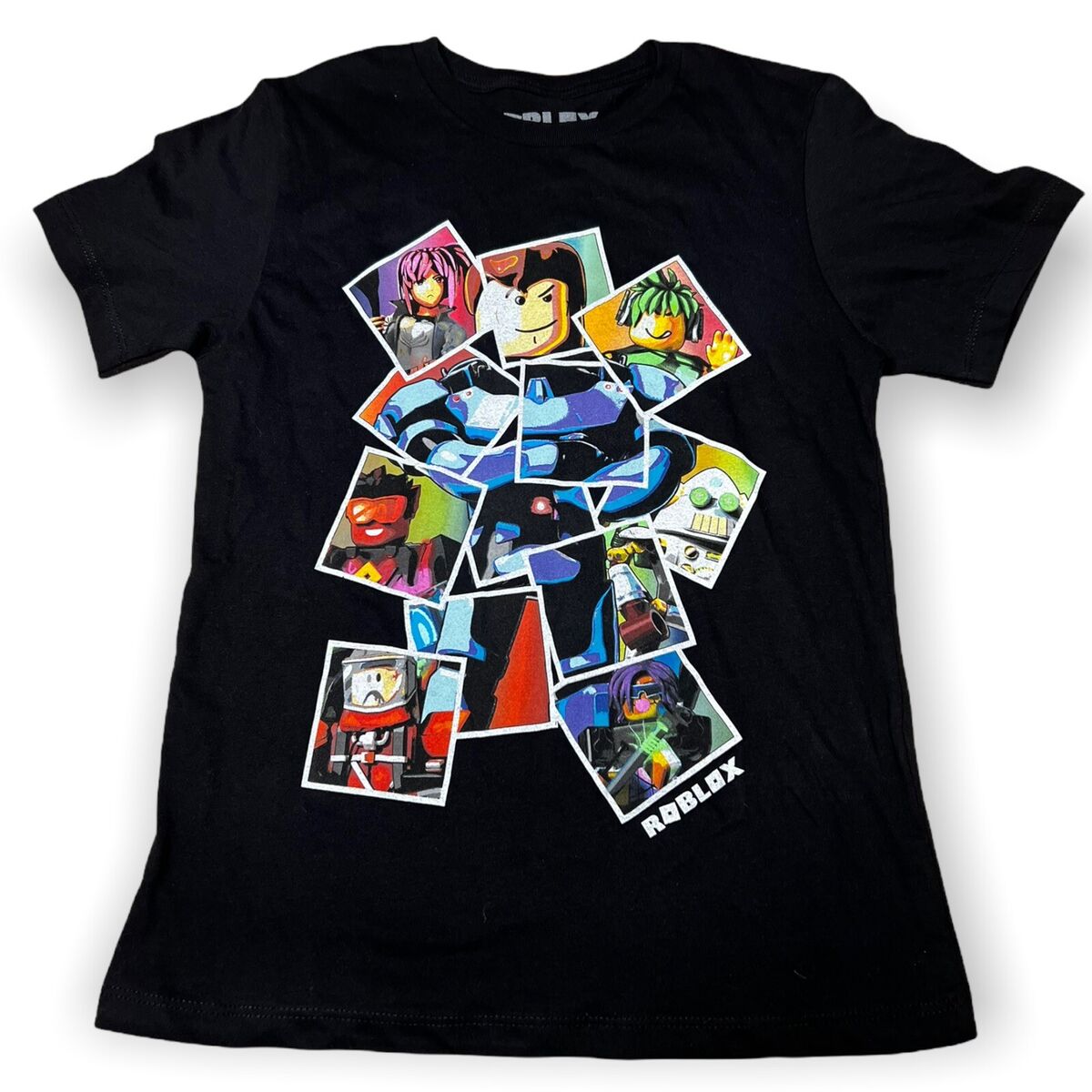 Buy Roblox anime new printed cotton round neck short-sleeved T