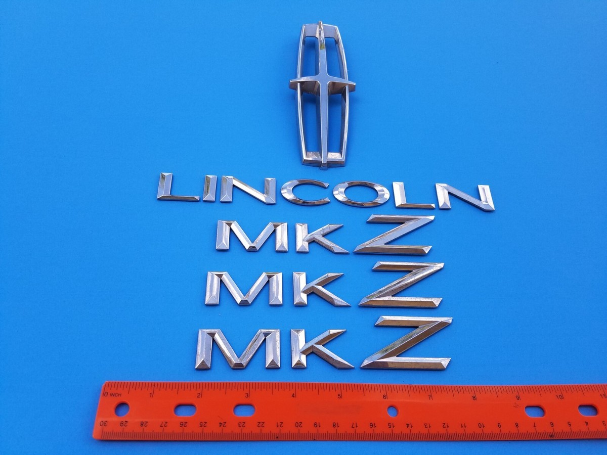 06 07 08 09 LINCOLN MKZ SIDE REAR CHROME EMBLEM LOGO BADGE SYMBOL