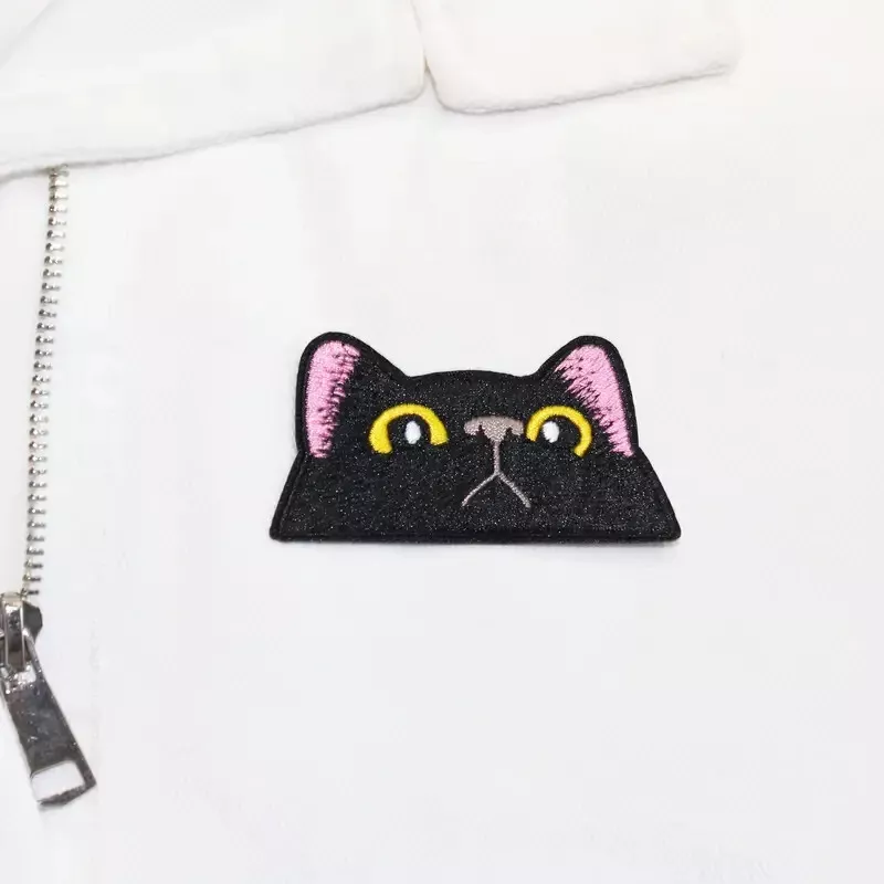Embroidered Cat Iron-on Patch 3 x 1 5/8 inch - Image 4 of 4