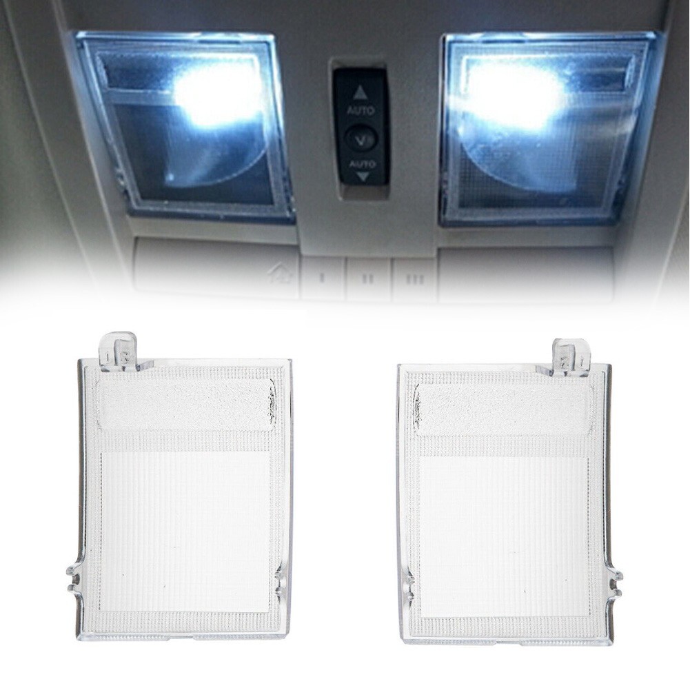 2 Piece Clear Plastic Dome Light Cover for Jeep For Dodge For Chrysler