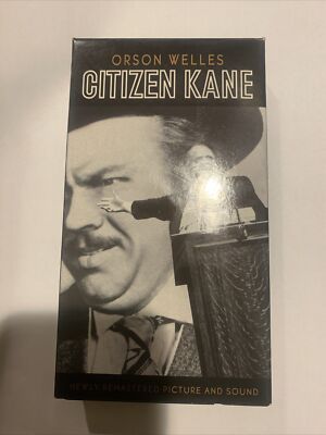 Citizen Kane Orson Welles 2001 VHS classic movie B&W turner entertainment PG