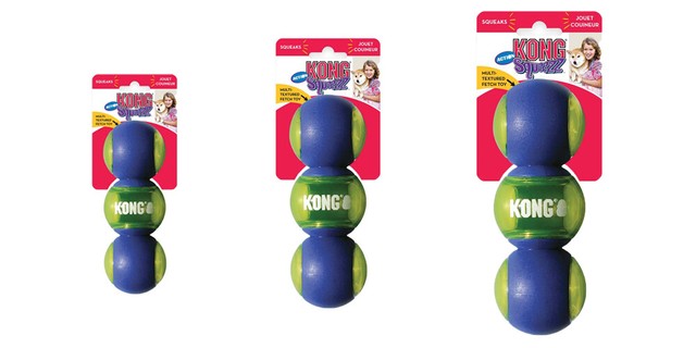 kong squeezz action ball 3 pack