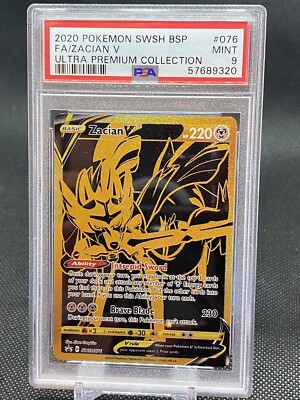 Pokemon Zacian V Ultra Premium Collection Full Art Promo SWSH076