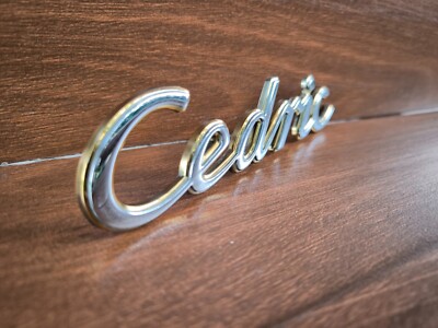 Cedric Chrome/Gold EdgeTrunk Emblem Badge Fit Nissan Cedric Y34
