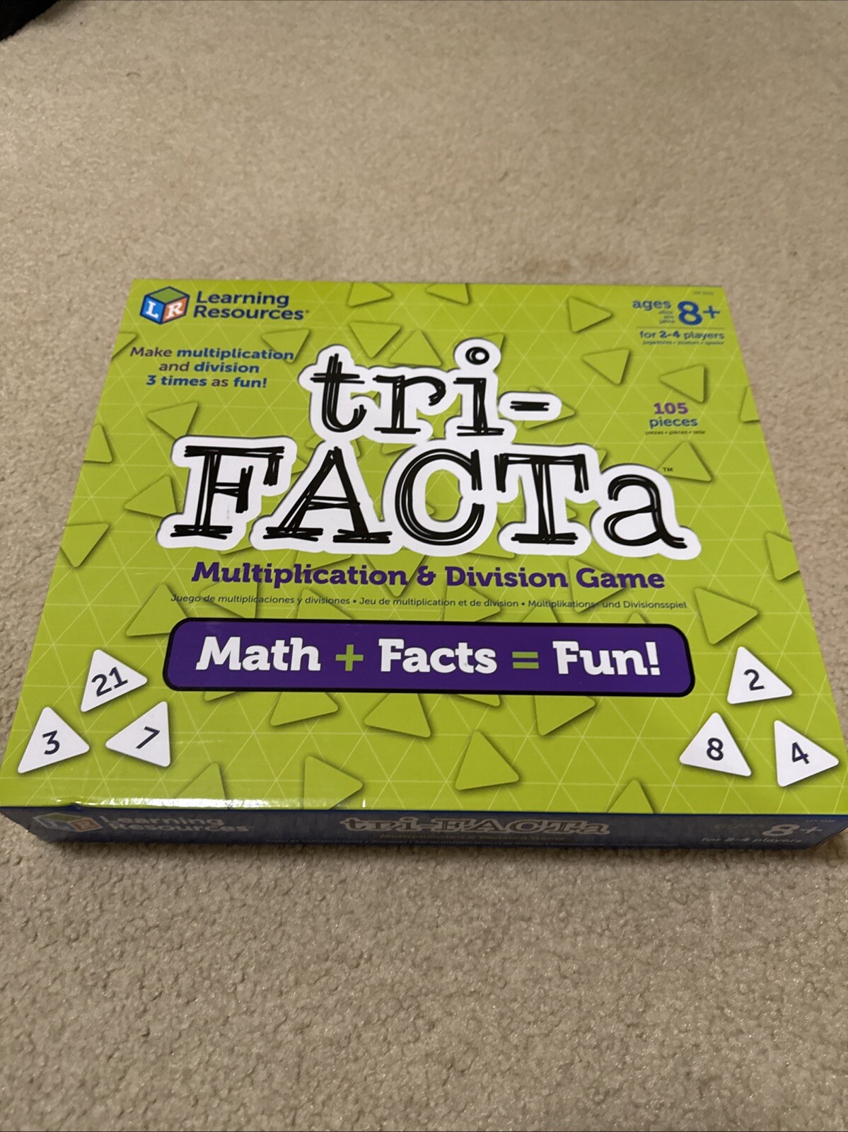 Boost math skills with Learning Resources Tri Facta Multiplication & Division Game 3039-image