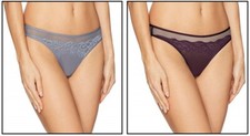 Lily of France Women's Sensational Layers Lace Thong Panty Panties 2118020