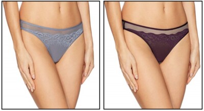 Lily of France Women's Sensational Layers Lace Thong Panty Panties 2118020
