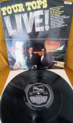 FOUR TOPS 'LIVE' Original 1966 EX- A1/B1 Tamla Motown Mono Vinyl Best Hits Live!