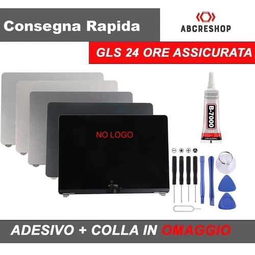 DISPLAY APPLE Macbook PRO M1-M3 14" A2442 A2779 A2918 A2992 SILVER NERO SIDERALE