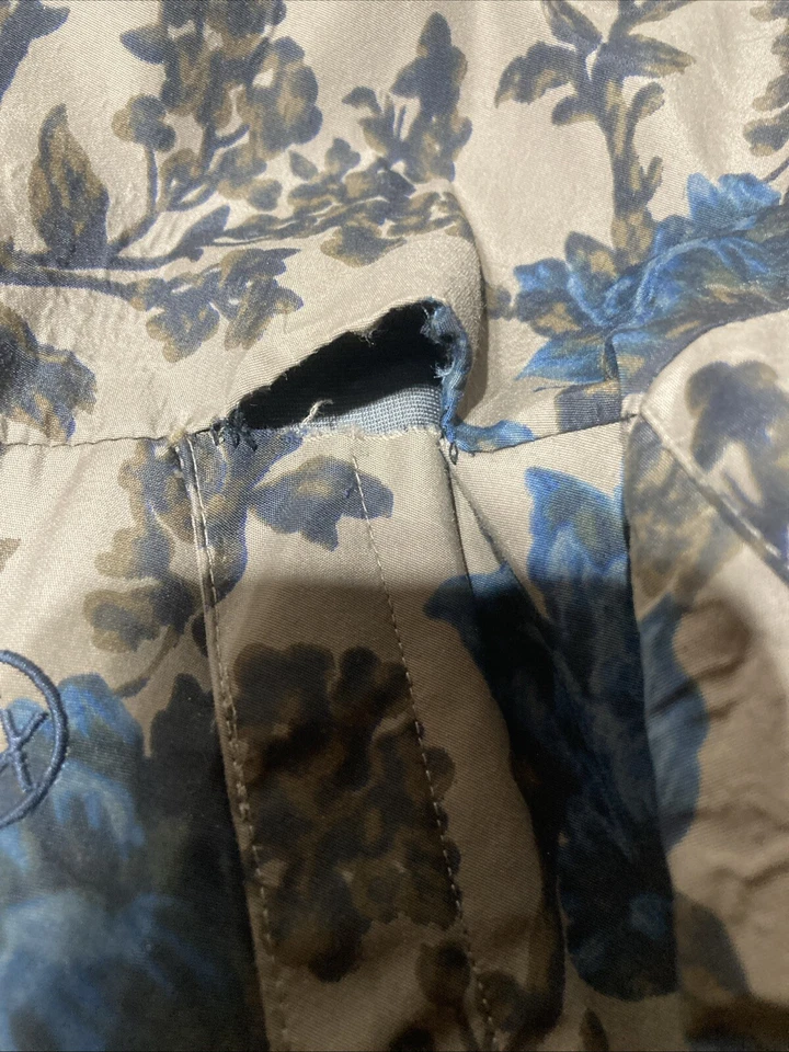 Chaqueta camuflada floral profunda rara 10 talla grande concha para nieve lluvia cremallera completa logotipo con capucha Foto 3 de 4