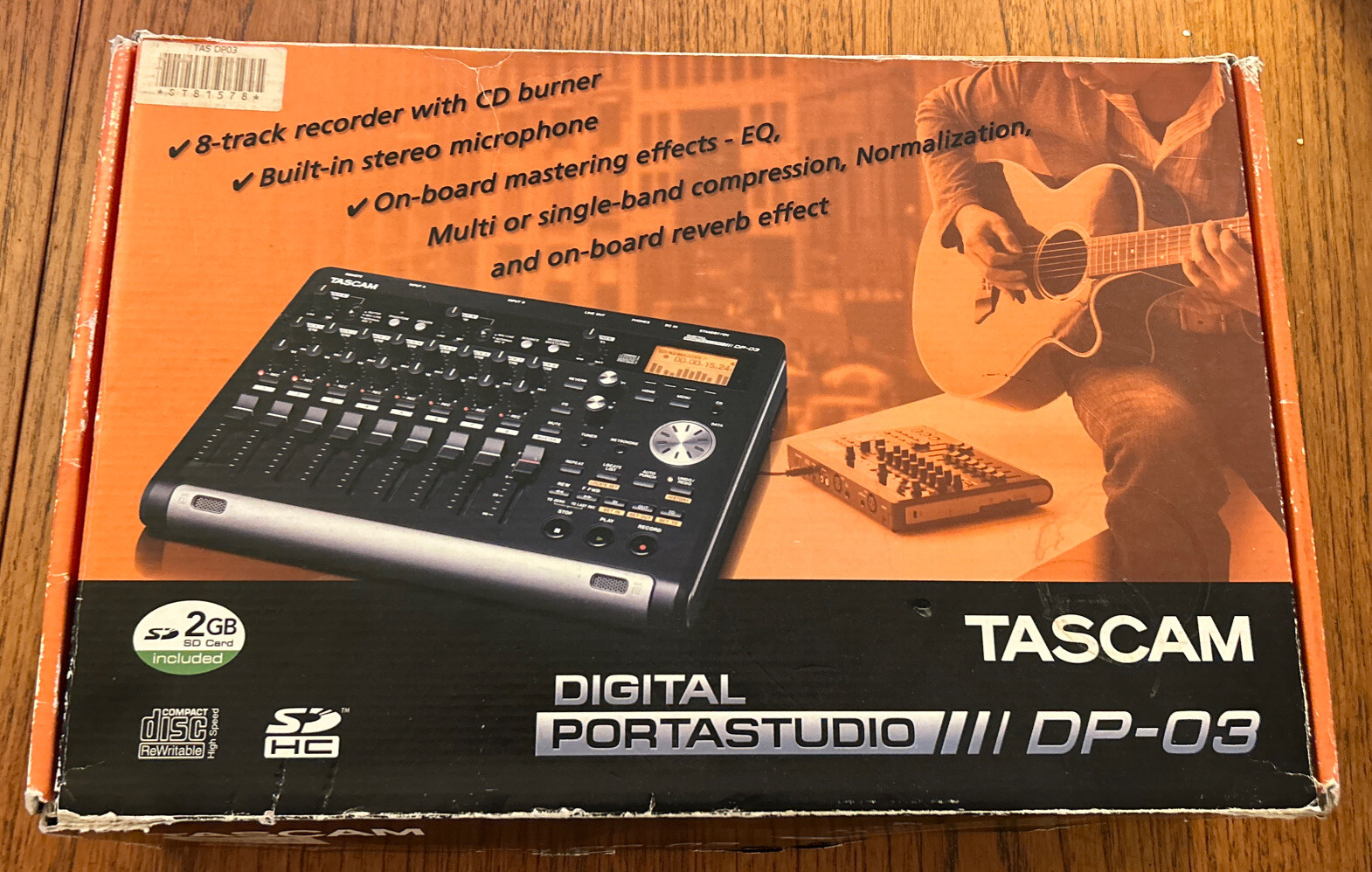 TASCAM DP03 Portastudio 8Track Digital Recorder With CD Burner