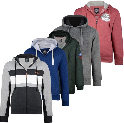 Mens KAM Fleece Hooded Zip Up or Sweat 