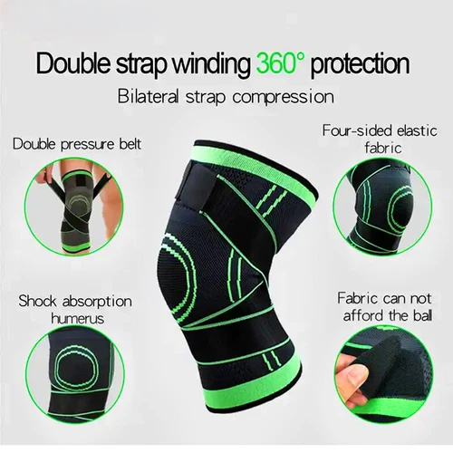 Knee Brace Compression Sleeve Support with Gel Pad Side Stabilizers Patella Wrap - Picture 43 of 57