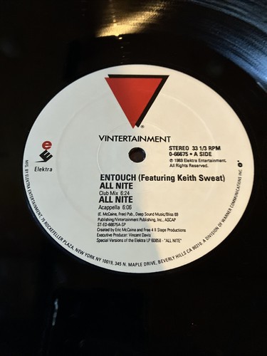 1989 All Nite Entouch feat. Keith Swear Vintertainment Records LP 12" Vinyl - Picture 6 of 8