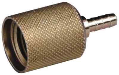 Trico 36109 Plated Steel Sample Port Adapter, 1/4'' OD Tube Barb; M16x2 Output