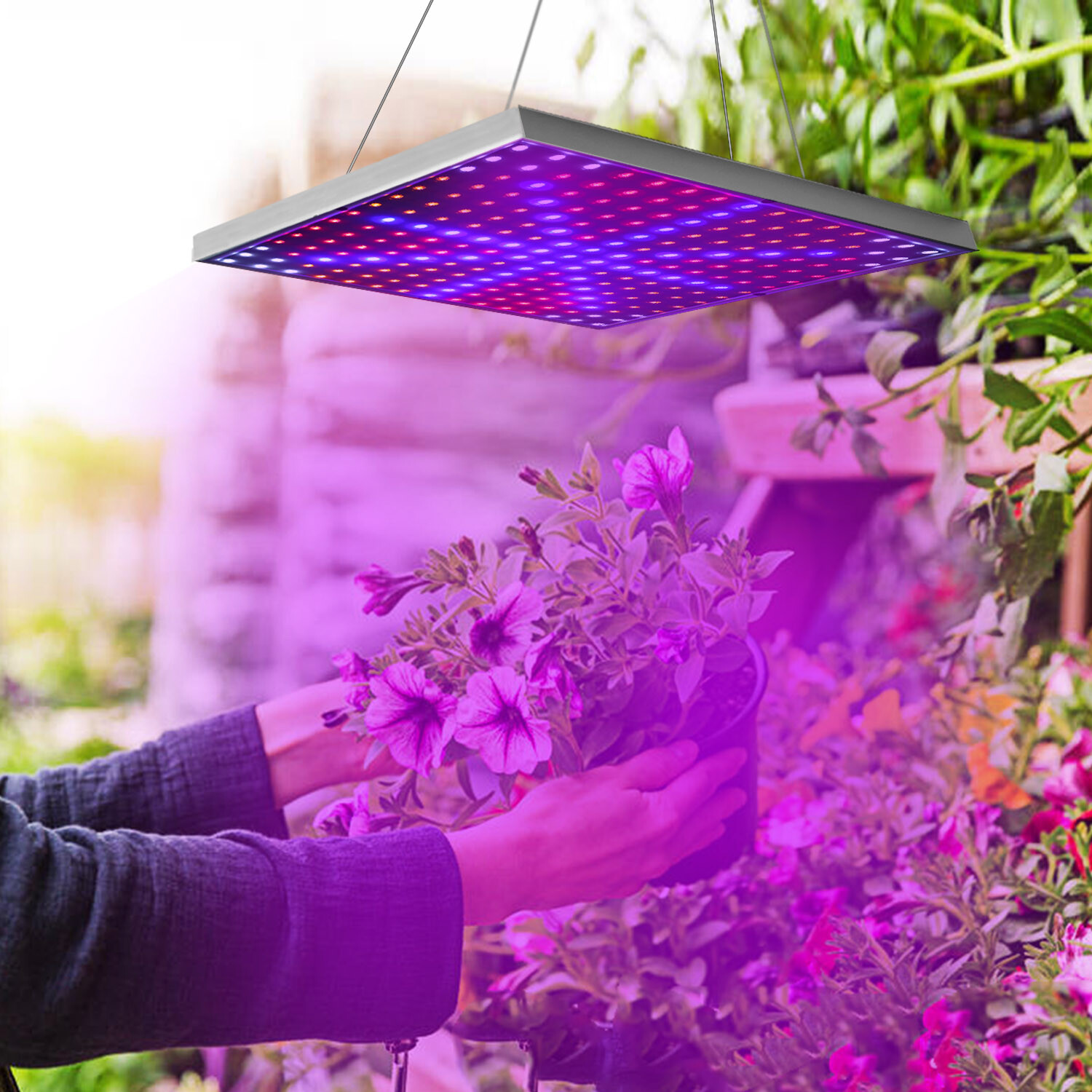 225 LED Grow Light Full Spectrum UV IR Growing Lamp for Indoor Plants ...