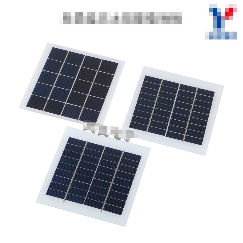 1PCS Polycrystalline silicon glass laminated solar panel 9V/2W/150mA & #ZJ