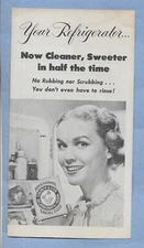 VINTAGE ARM & HAMMER & COW BRAND 1950 BAKING SODA AD BROCHURE 4 pg USED CLEAN