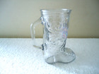 Vintage Dallas Texas Themed Glass Cowboy Boot Mug " Beautiful Collectible Item " — photo 4