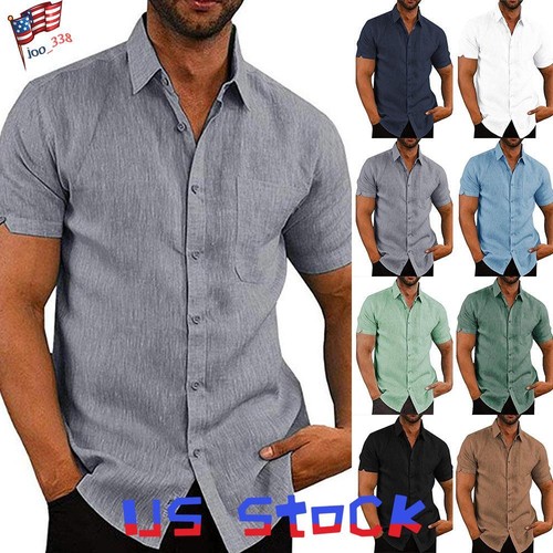 mens short sleeve shirts ebay