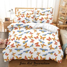 3D Butterfly Pattern Quilt Cover Set Duvet Cover Bedding Pillowcases