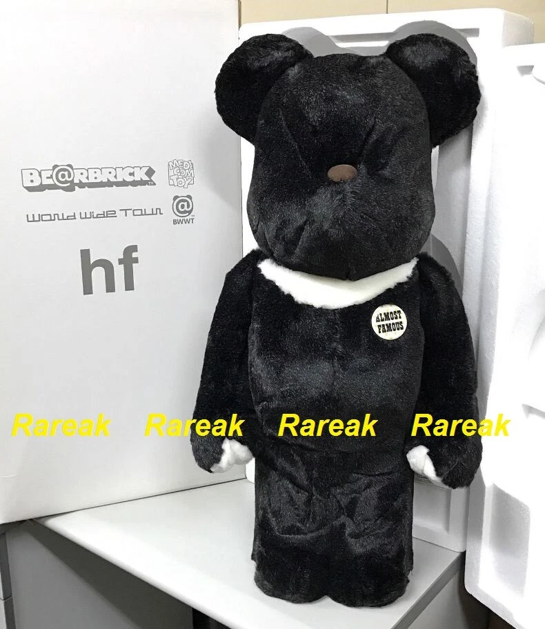 Medicom Bearbrick 2004 BWWT Fragment Design HF Black Frocked 1000% be@rbrick