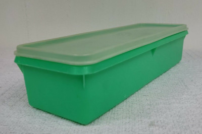Vintage Tupperware 892 Veggie Celery Keeper Crisper Jadite Green With Lid 893