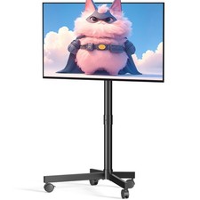 Mobile TV Cart Rolling Stand for 23-60 Inch LCD Basic, Black