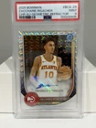 2025 Bowman NBA Zaccharie Risacher Geometric Autograph PSA 9 Hawks