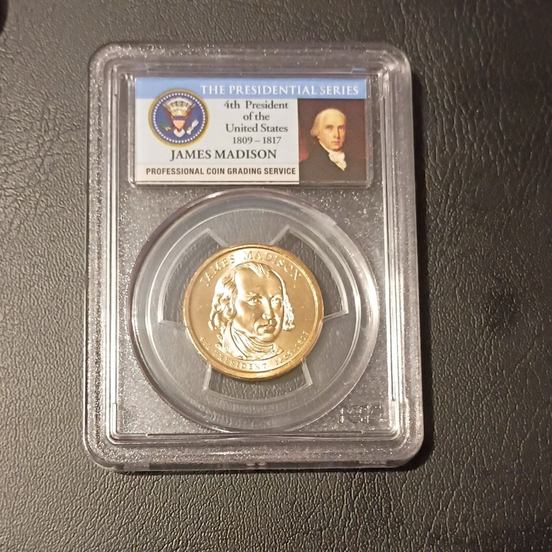 James Madison 2007 P Dollar PCGS  MS66 First Day of Issue