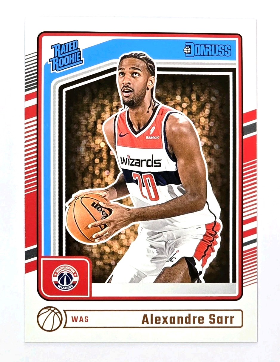2024-25 Panini Donruss Alexandre Sarr Rated Rookie Washington Wizards #215