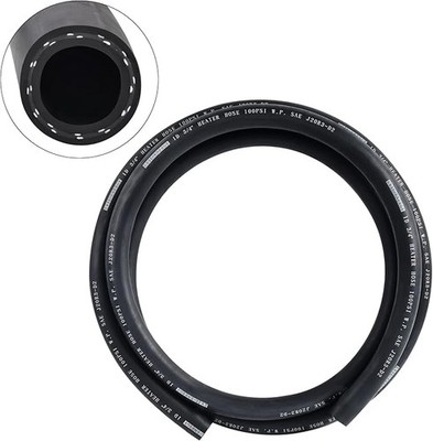 5FT SAE J20R3 Heater/Coolant Hose, 3/8'' Inner Diameter, Black EPDM, Flexible & D