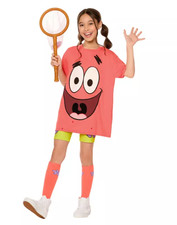Spirit Halloween 2025 Kids Spongebob Patrick Star Costume XL NWT